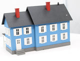 MTH Railking 30-9008 Blue 4 Country House new color ABS interior lighting fully assembled O SCALE Like New