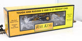 MTH Railking 30-7673 Caterpillar Flat Car - CAT w/Road Grader #252000 O SCALE Used Excellent