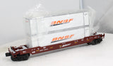 MTH Railking 30-76392 BNSF Husky Stack Car O SCALE Like New