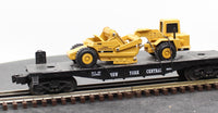 Lionel Flatcar 6-16954 New York Central Ertl Scraper O SCALE Used Excellent