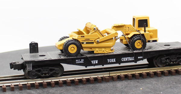 Lionel Flatcar 6-16954 New York Central Ertl Scraper O SCALE Used Excellent