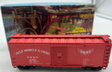 Athearn 21091 Gulf Mobile Ohio GMO 40' boxcar HO Scale Used Excellent