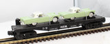 MTH 30-7613 MTH w/T-Birds Auto Transport Flat Car RailKing O Scale Like New