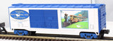 MTH Railking 30-74133 White Swan Park RailKing 40' Double Door Box Car O SCALE Like New