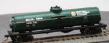 Walthers 931-1441 BC Rail Tank Car WalthersTrainline green, yellow, white HO Scale Like New