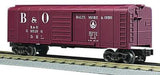 MTH 30-7429 BALTIMORE & OHIO Rounded Roof Box Car RailKing #385186 O Scale Like New