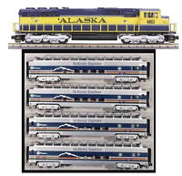 MTH Premier 20-2290-1 Alaska SD70M Diesel Engine Boxed Train Set With Proto-Sound 2.0 , BCR O SCALE NEW
