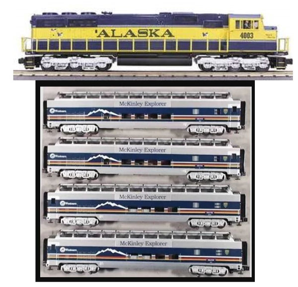 MTH Premier 20-2290-1 Alaska SD70M Diesel Engine Boxed Train Set With Proto-Sound 2.0 , BCR O SCALE NEW