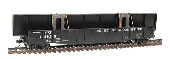 Proto 2000 920-54085 Pere Marquette PM 52' 6" Drop End Mill Gondola  #18858 with Riveted Girders HO Scale