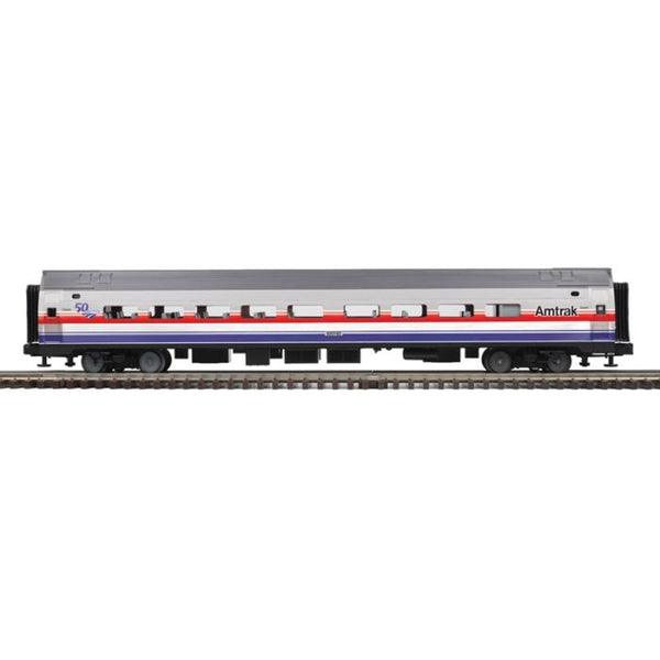 Atlas 3007085-2 Amtrak Phase III 50th #82175 Silver/Blue/Red/White/Gray 3 rail - O Premier Amfleet Passenger Cars 3 rail O SCALE NEW