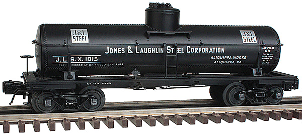 Atlas 8643-4 Jones & Laughlin Steel 8,000 Gallon Tank Car 1027 3 Rail O SCALE  NEW