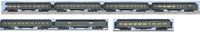 Lionel 6-25503, 6-25504, 6-25505 Santa Fe ATSF Heavyweight Passenger Car Set (Set of 7 18" Cars) California Limited O Scale Like New