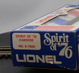 Lionel 6-7600 Spirit of '76 Caboose O SCALE Used Excellent
