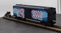 MTH Railking 30-7490 New Year's Box Car - 2002 New Years . O SCALE Like New