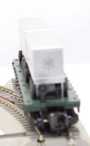American Flyer 4-9005 NEW YORK CENTRAL Flat Car and Vans S Scale Like New Damaged Box