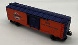 Lionel 6-9492 LIONEL LINES Boxcar Mainline Orange/Blue O Scale Like New