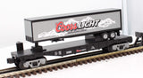 MTH Railking 30-76275 Coors Light RailKing Flat Car w/40' Trailer O SCALE NEW