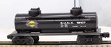 Lionel 6-16107 SUNOCO Black Double Dome Tank Car #16107 O Scale Like New
