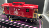 MTH Tinplate 10-8067 Baltimore & Ohio B&O red 2800 Series Caboose O SCALE Like New