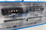 Athearn RND1037 Norfolk & Western N&W 34ft 2-Bay Offset Hopper 4-Pack  HO Scale Like New