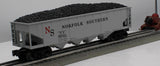 MTH Railking 30-75495 Norfolk Southern 4-Bay Hopper Car O SCALE Used Excellent