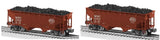 Lionel 2226050 New York Central NYC Die-cast AAR 2-Bay Hopper 2-Pack O SCALE NEW