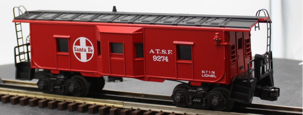 Lionel 6-9274 Santa Fe Bay Window Caboose Like New