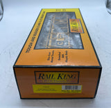 MTH Railking 30-76642 Chessie Auto Carrier Flat Car w/(4) '79 Pontiac Firebird O SCALE Like New