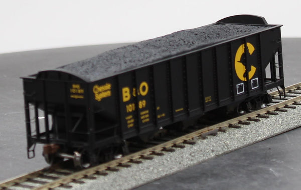 Athearn ATH15153 HO RTR 40' 3-Bay Ribbed Hopper With Load, B&O #10189 HO SCALE NEW