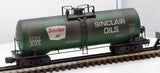 Weaver U1334LD SINCLAIR OILS 40' Tank Car Mainline O Scale WEATHERED AS IS Like New