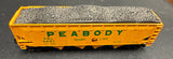 Bachmann Peabody Short Line PSL 6687 Hopper with Coal Load Air Break Cut  N SCALE Used No Box