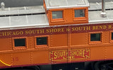 MTH PREMIER  15 Custom Weathered Chicago South Shore & South Bend Railroad Caboose Limited O SCALE WEATHERED AS IS Like New