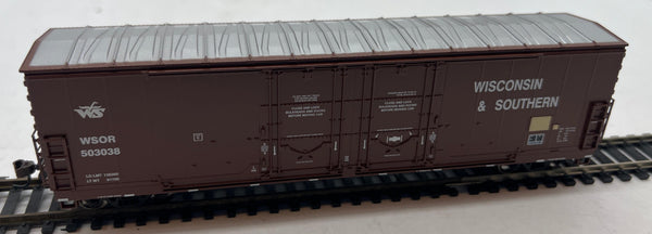 ATHEARN 91298 50' DOUBLE PLUG DOOR BOXCAR WISCONSIN SOUTHERN WSOR # 503038 HO SCALE Like New