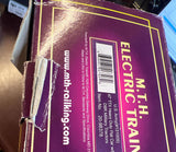 MTH Premier 20-98378 U.S. Army 47' TTX Heavy Duty Flat Car w/(2) Military Tractors O SCALE Like New Damaged Box