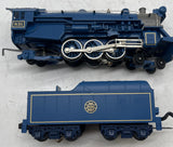 MTH Railking 30-1246-1 Jersey Central 4-6-2 Bantam Pacific Steam Engine Blue Comet Proto-Sound 2.0 Rugged Rails semi scale starter locomotive O SCALE Like New Damaged Box