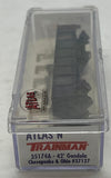 Atlas 35174A CHESAPEAKE & OHIO 42' Gondola Trainman Black/Yellow N Scale WEATHERED AS IS Used Excellent