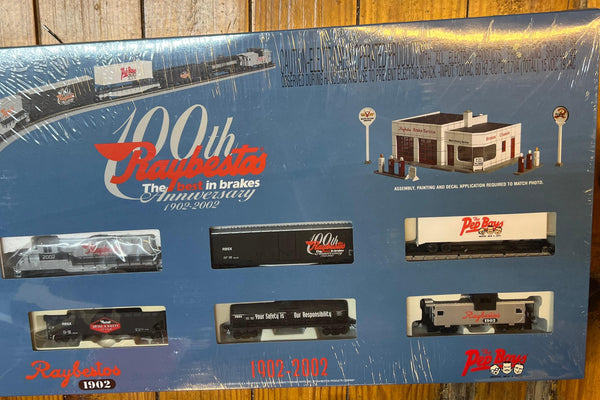 Raybestos Brake Co 100th Anniversary Model Train Set Limited Edition 2002 HO SCALE NEW