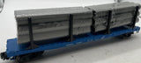 Weaver u4105 Conrail 50 flat car w/ pipe loads 3 RL O SCALE Like New