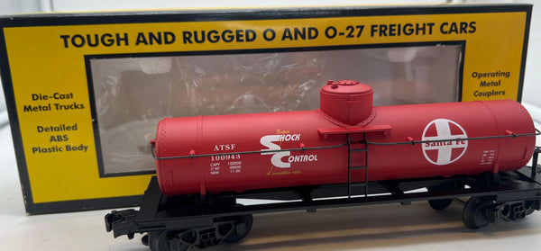 MTH Rail King RK-7306L Santa Fe Semi-Scale Tank Car O SCALE Like New