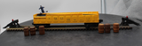 Lionel 3562-50 Postwar ATSF Yellow Operating Barrel Car w 6 barrels O SCALE Like New No Box