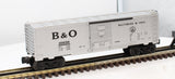 Lionel 6-16639  B&O Box Car with real Steam rail Sounds O SCALE Like New