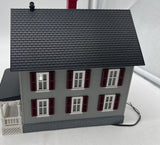 MTH Railking 30-9024 Gray w/Red Shutters Row House 2 O SCALE Used Excellent