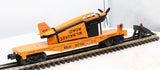 MTH Railking 30-76517 Milwaukee Road Flat Car w/Airplane O SCALE Like New