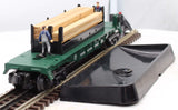 Lionel 6-36727 Weyerhaeuser "Moe and Joe" Operating Lumber Car  O SCALE Like New