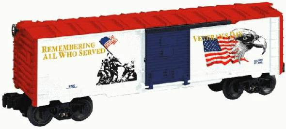 Lionel 6-26724 Veterans Day Boxcar O SCALE Like New