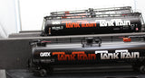 Lionel 6-17933 GATX TANK TRAIN INTERMEDIATE 3 CAR PACK O SCALE Like New