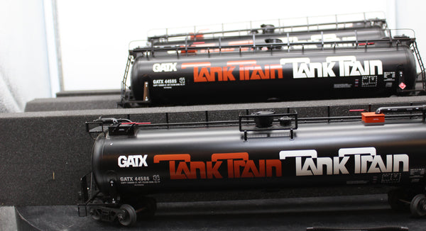 Lionel 6-17933 GATX TANK TRAIN INTERMEDIATE 3 CAR PACK O SCALE Like New