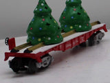Lionel 2128060 Christmas Tree Flatcar w Blinking Lights O SCALE Like New
