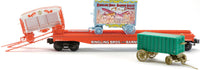 Lionel K-Line 6-21238 Ringling Bros Flatcar w/3 Circus Wagons O SCALE Like New