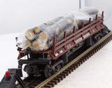 MTH 30-7648 WESTERN MARYLAND Log Dump Car RailKing w/logs O Scale Like New